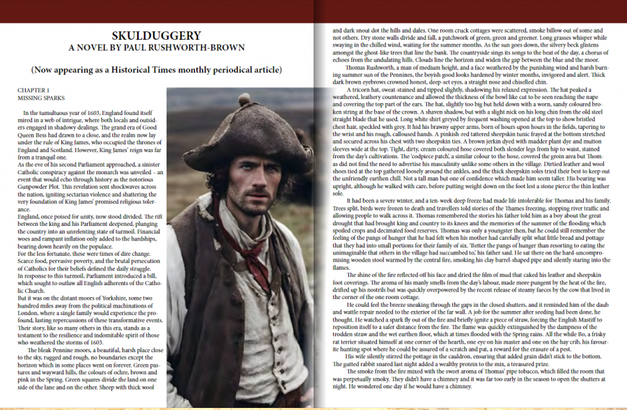 'Skulduggery'  periodical shared in the Historical Times Magazine