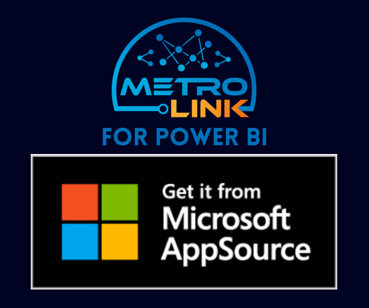 MetroLink Logo atop of Microsoft Appsource logo