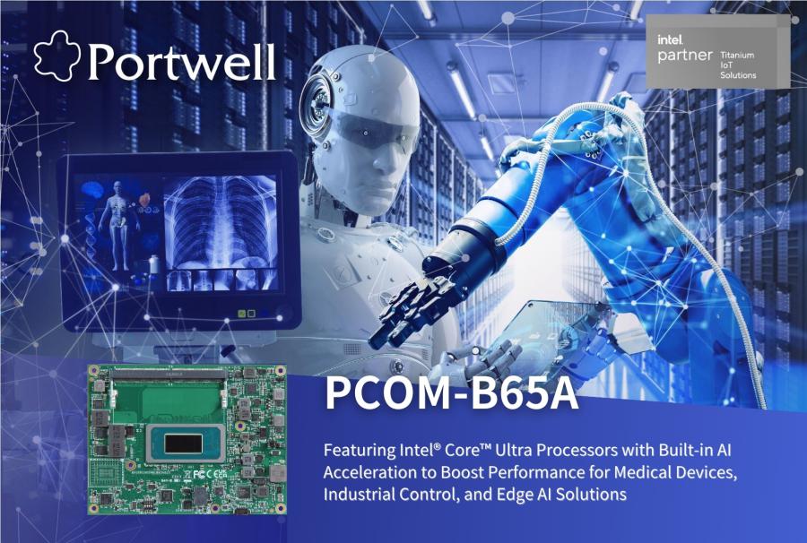 PCOM-B65A COM Express Type 6 Basic Module Featuring Intel Core Ultra Processors