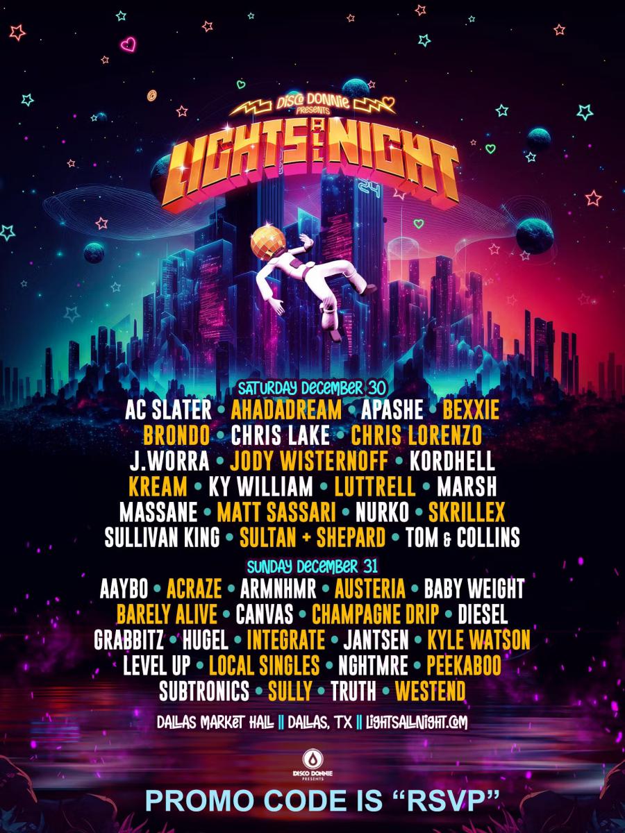 Lights All Night Promo Code LAN NYE 2023 EIN Presswire