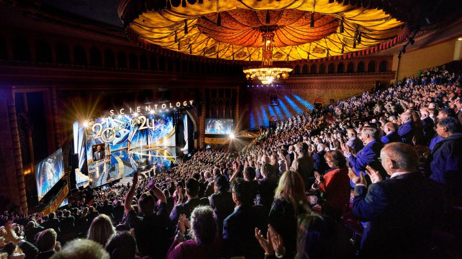 Scientology 2023-2024 New Year's celebration at the Shrine's Auditorium