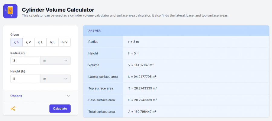 Calculator.io Launches Cylinder Volume Calculator for Diverse Applications