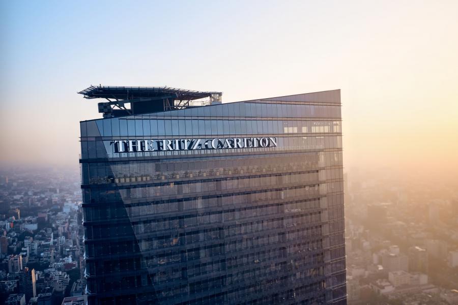  The residences Ritz Carlton arial building view of sign