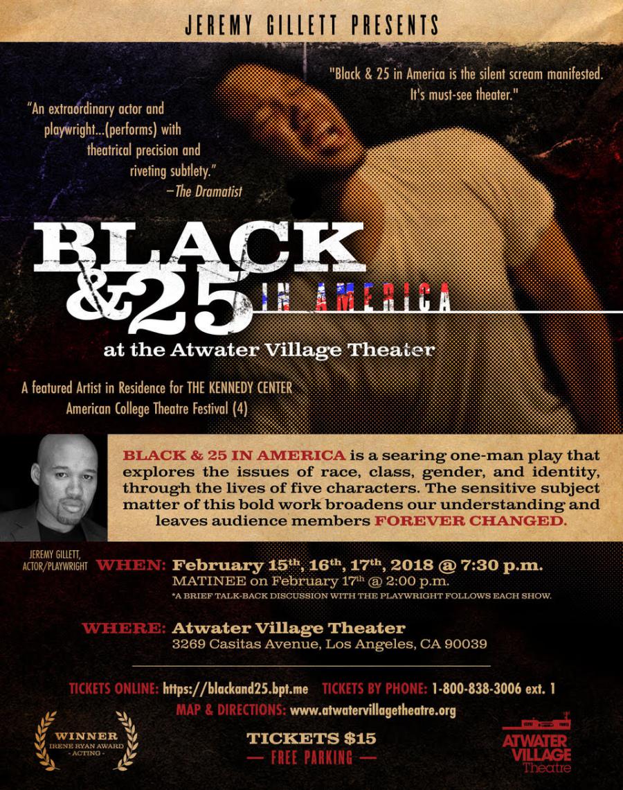 Live Show Poster Black & 25 in America