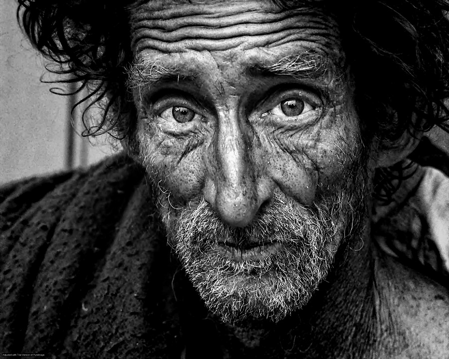 Image of a poor man