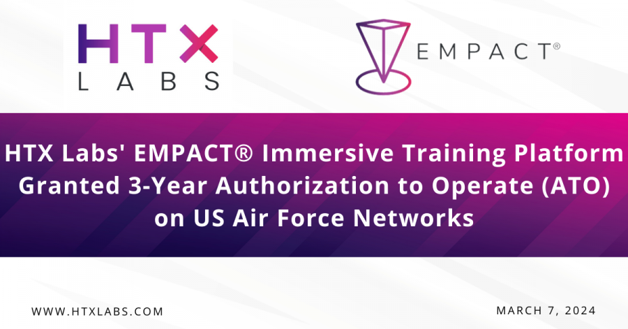 HTX Labs' EMPACT Immersive Training Platform Granted 3-Year ...