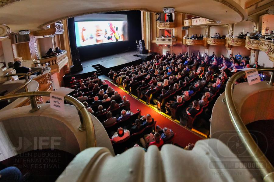 A screening at the Julie Dubuque International Film Festival