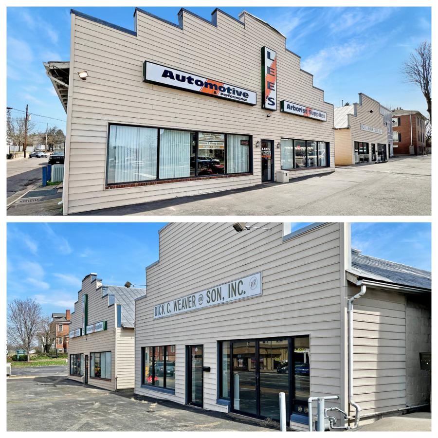  2 commercial buildings on a .49± acre corner lot and a 16 space asphalt parking lot on corner main street lots in downtown Culpeper, V