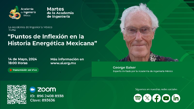 Announcement of presentation by George Baker on May 14, 2024