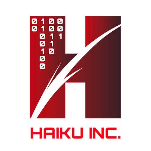 Logo for Haiku Inc Red "H"