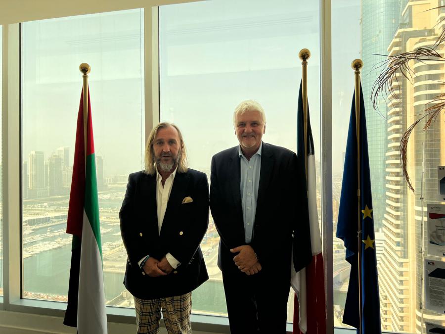 Thierry Rayer, President of CESR, and Axel Baroux, Director of Middle East and North Africa at Business France in Dubai