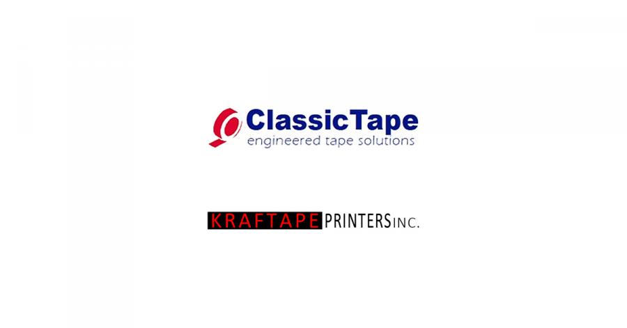 The Classic Tape and Kraftape Printers logos on a white background.