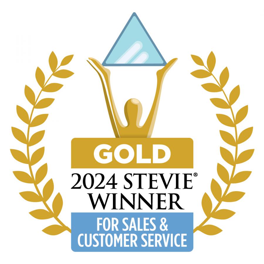 2024 Stevie Gold Winner for Sales & Customer Service Award