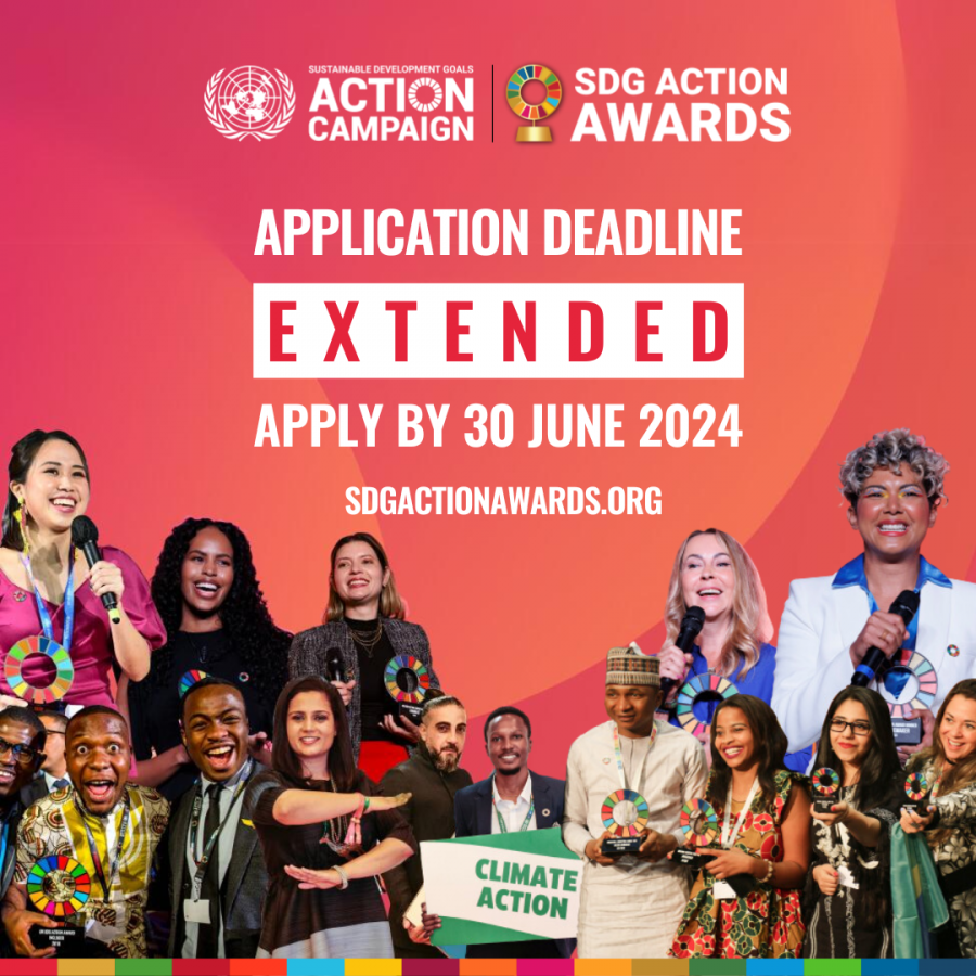 The 2024 UN #SDGAwards application deadline is extended until 30 June 2024! Are you driving positive change toward a more inclusive & sustainable future Apply for a chance to be recognized on a global stage in Rome.