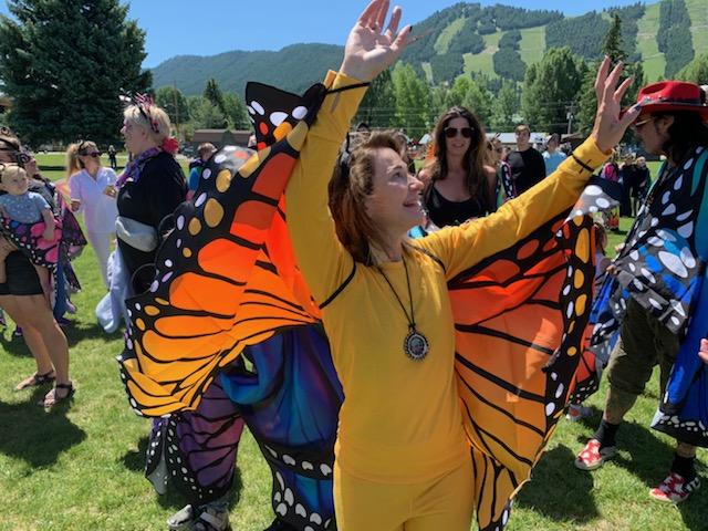 A section of joyful participants during the in-person gathering in Davey Jackson Field, Jackson, WY, last June. This year's event is on June 28, same venue. Photo: The Trueness Project.