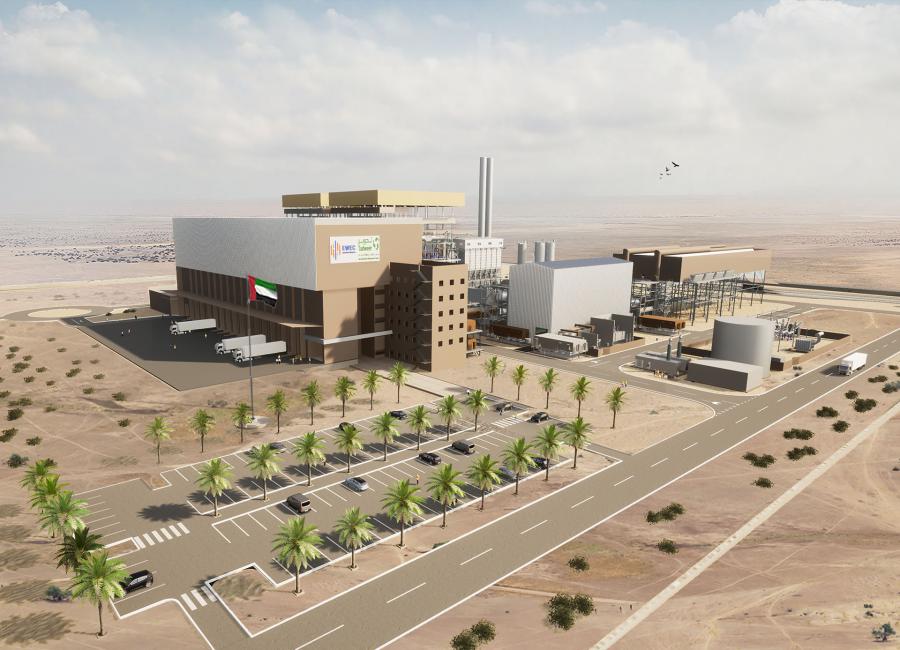 Waste-to-Energy incineration Energy plant in Abu Dhabi