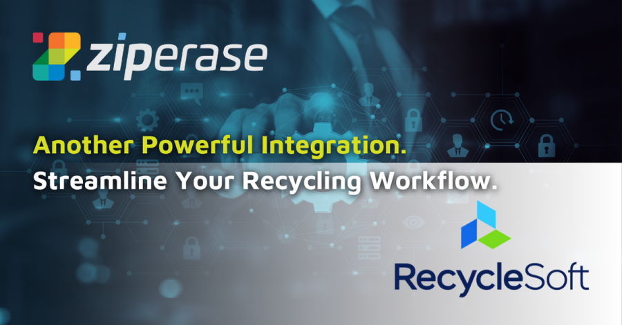 Ziperase Integrates with Recyclesoft for Effortless Tracking & Secure Erasure