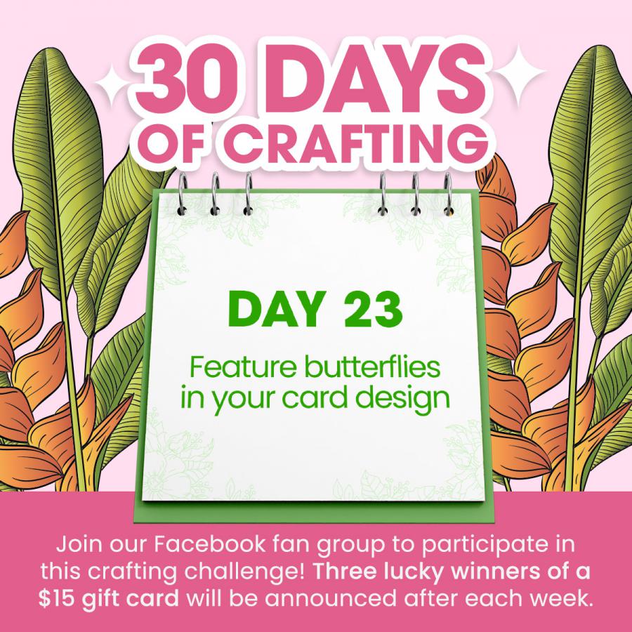 Altenew's 30 Days of Crafting Challenge offers daily creative prompts.