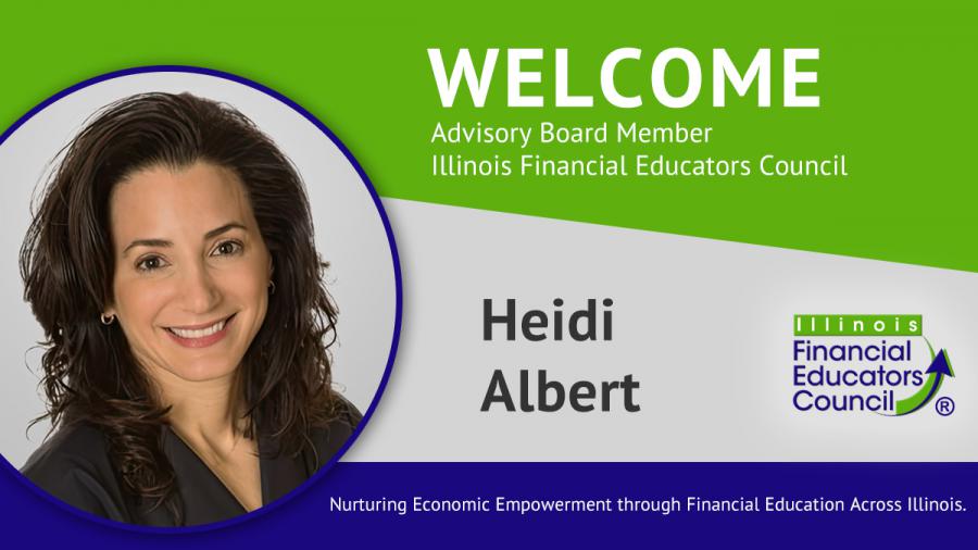 Image of Heidi Albert's Illinois Financial Educators Council Advisory Board Post