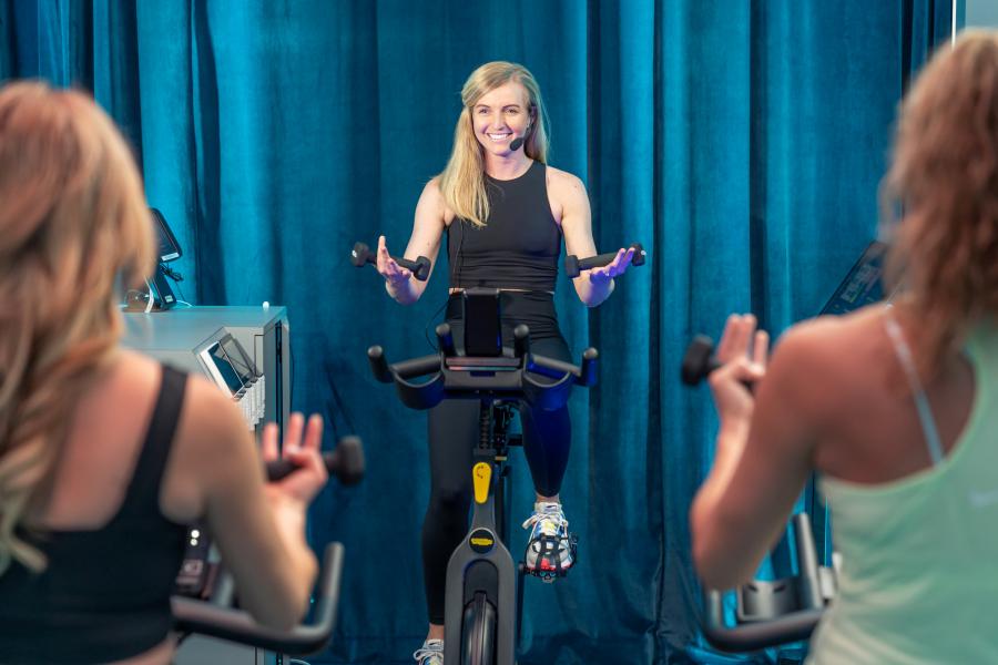 blonde cycle instructor