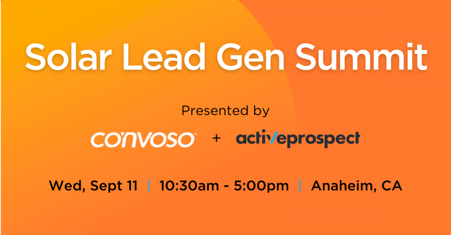 Solar Lead Gen Summit to Dive into Customer Acquisition During RE+ press release image from Convoso