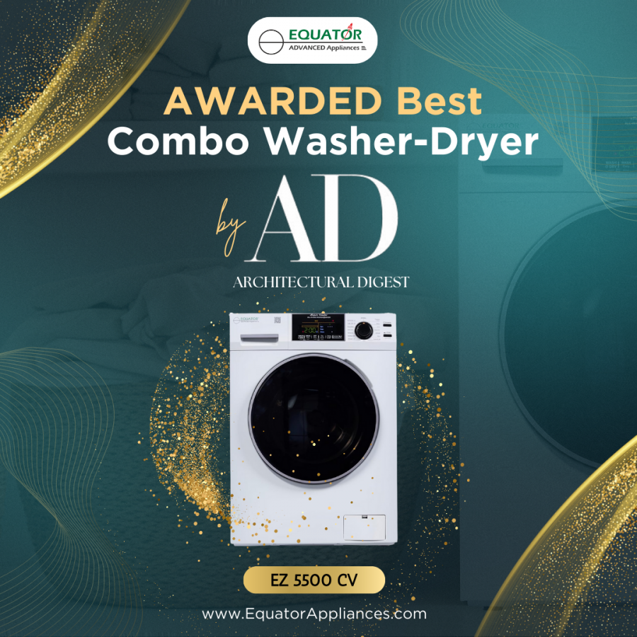 Equator’s Super Combo EZ 5500 CV Named a Top Washer-Dryer Combo by Architectural Digest