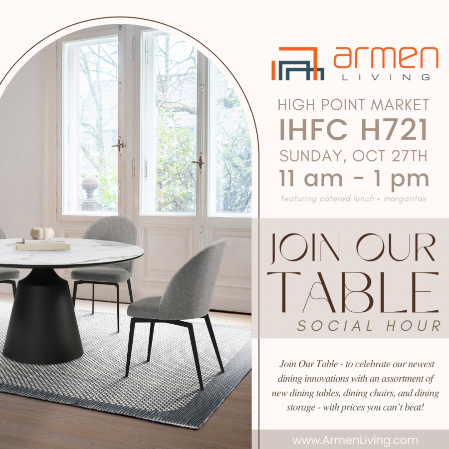 Armen Living’s affordable contemporary bar and dining collections are inspiring trade buyers to come together.