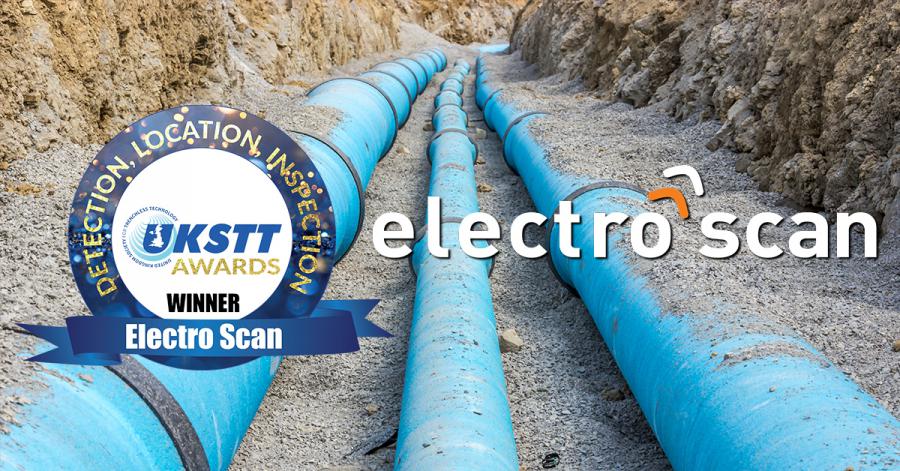 Electro Scan's UK subsidiary, Electro Scan (UK) Ltd., wins the 2024 UKSTT Detection, Location, Inspection award for its SAUDI ARAMCO project.