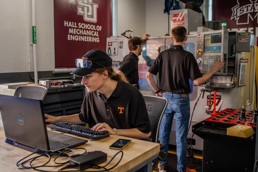 Texas A&M Engineering students competing in the Project MFG SEC competition