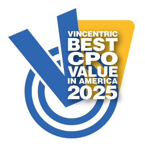 2025 Vincentric Best CPO Value in America Award Logo