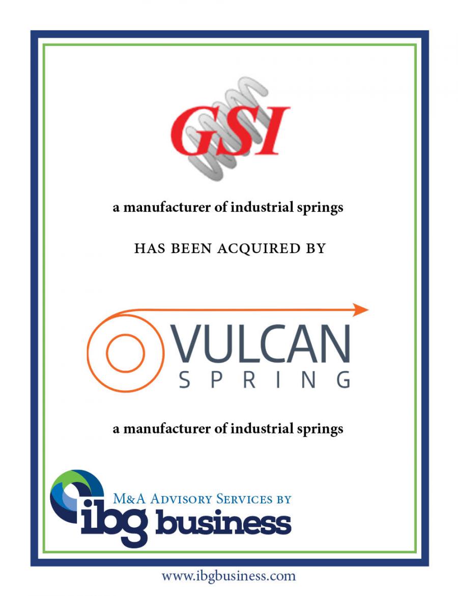 Vulcan Spring Expands with Acquisition of Gardner Spring
