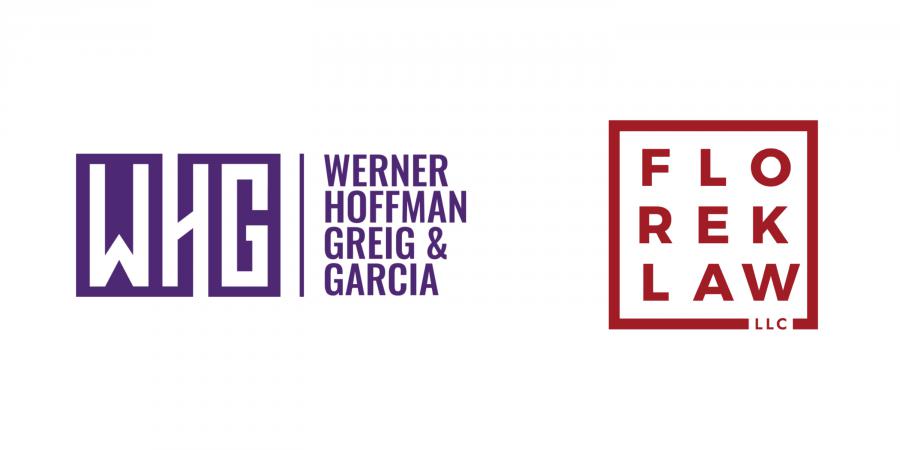 Logos for Werner, Hoffman, Greig & Garcia and Florek Law