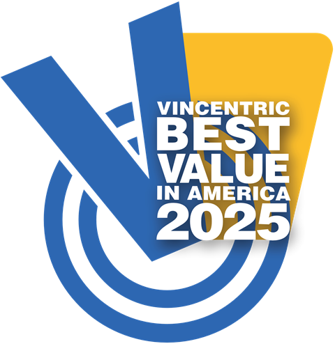 2025 Vincentric Best Value in America logo.