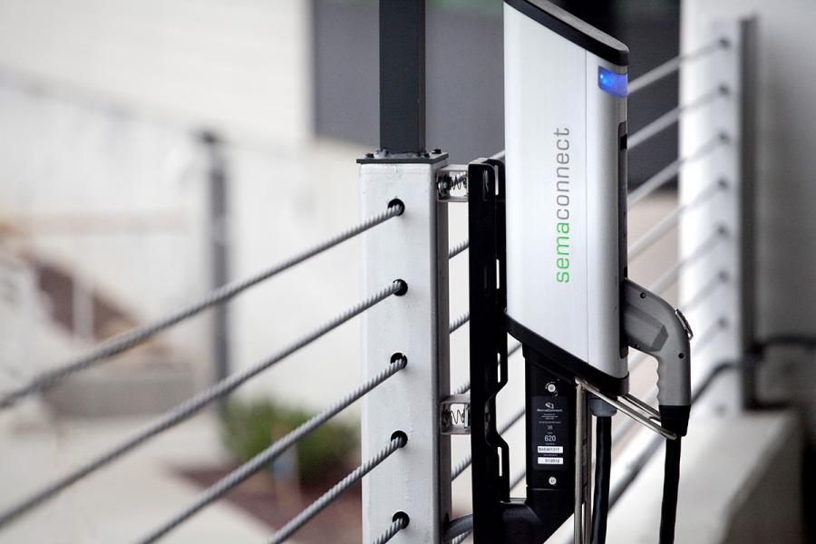 SemaConnect smart EV charging station wall mount