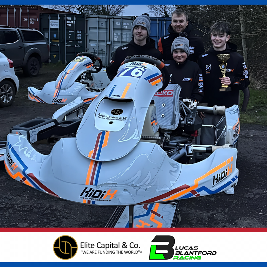 Lucas Blantford Returns to Victory Lane with Stunning Performance in Shenington Kart Championship Opening Rounds