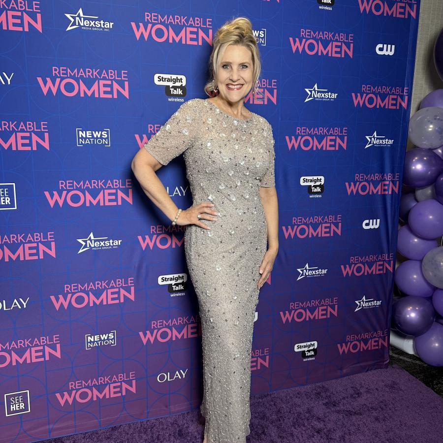 Annie Nelson shines on the purple carpet at the 2025 Remarkable Women Awards, where she was honored as Tennessee’s “Remarkable Woman” by WKRN Nashville and Nexstar Media Group for her extraordinary advocacy and impact.
