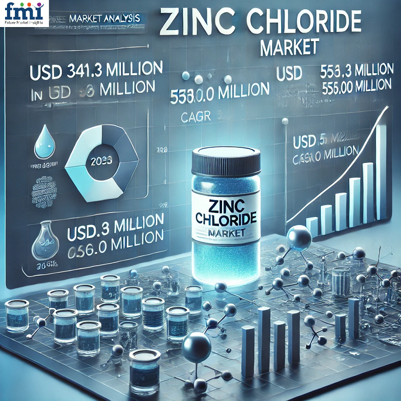 The global zinc chloride market is projected to witness significant growth, expanding from USD 341 Zinc Chloride Market