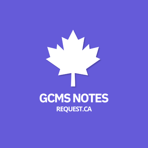 GCMS Notes Request logo