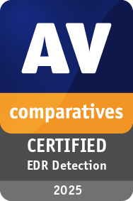 AV-Comparatives EDR 2025 Certificate