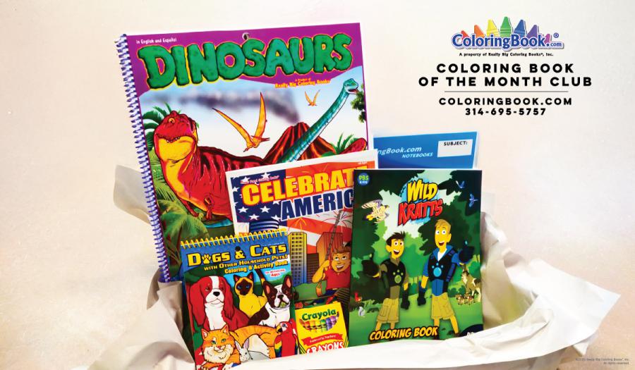 Coloring Book of the Month Club, from the worlds original Coloring Book website ColoringBook.com