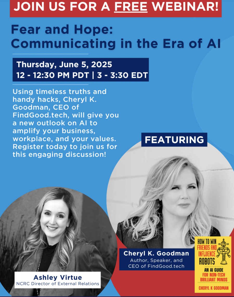 Ashley Virtue hosts Author, Cheryl K. Goodman in Conversation on the Fear and Hope of AI
