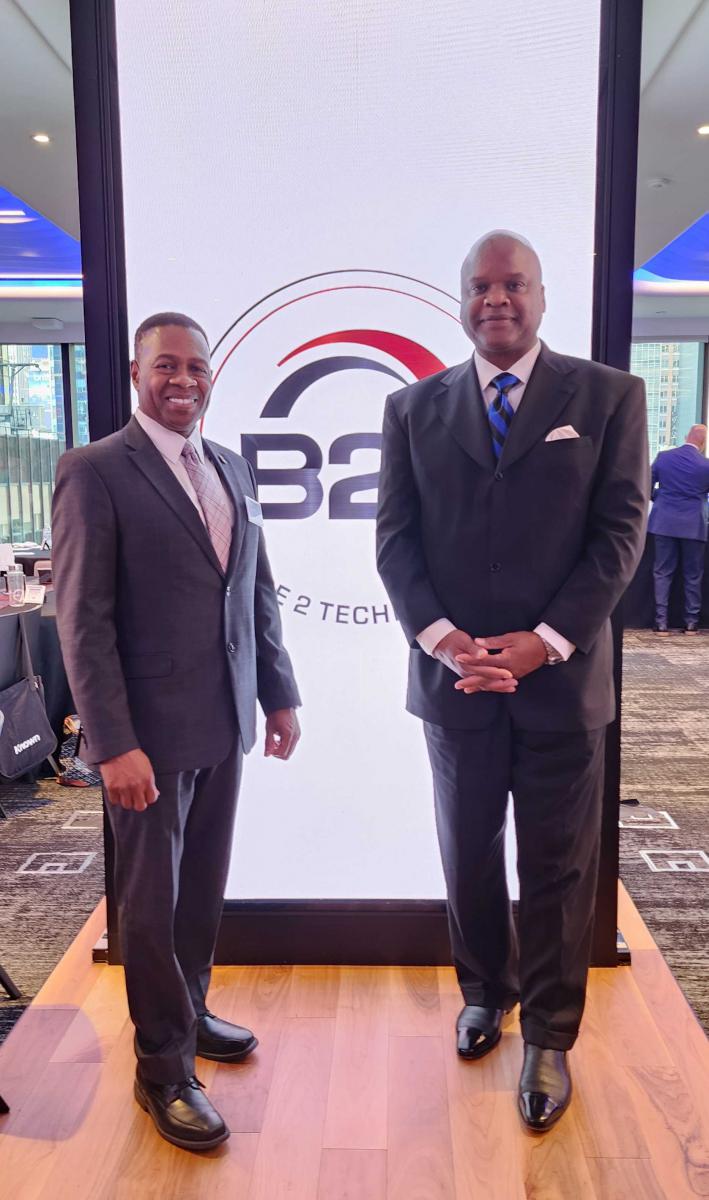 NBA President Wiley S Adams and NBA VP Carter at 2024 B2T NASDAQ Summit