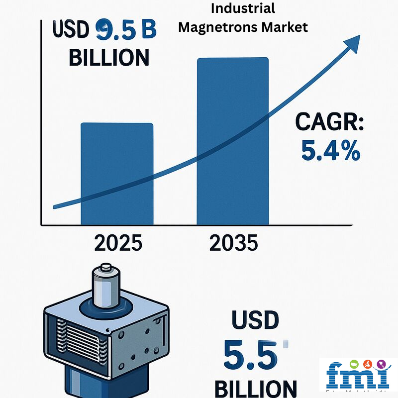 The industrial magnetrons market is expected to grow steadily at a CAGR of 5 Industrial Magnetrons Market Outlook