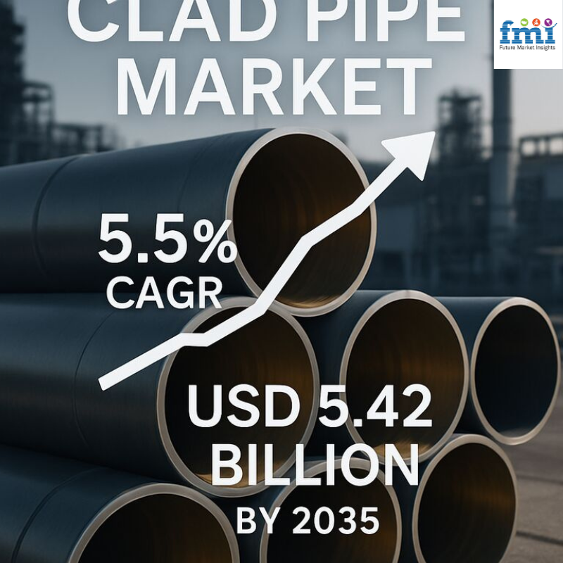 The global clad pipe market is expected to experience steady growth, expanding at a compound annual growth rate (CAGR) of 5 Clad Pipe Market