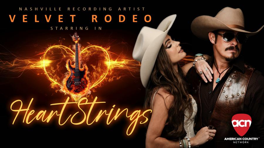 Promo photo of Leah and Brian from Velvet Rodeo for their new show HeartStrings on ACN