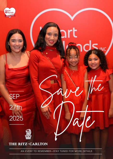 Heart N Hands, a nonprofit organization committed to educating girls ages 10 through 18 about heart health and heart disease prevention, is proud to announce its Annual “Love Your Heart” Gala, taking place on Saturday, September 27, 2025, from 6 PM to 10 PM at the Ritz-Carlton New Orleans Hotel Heart N Hands