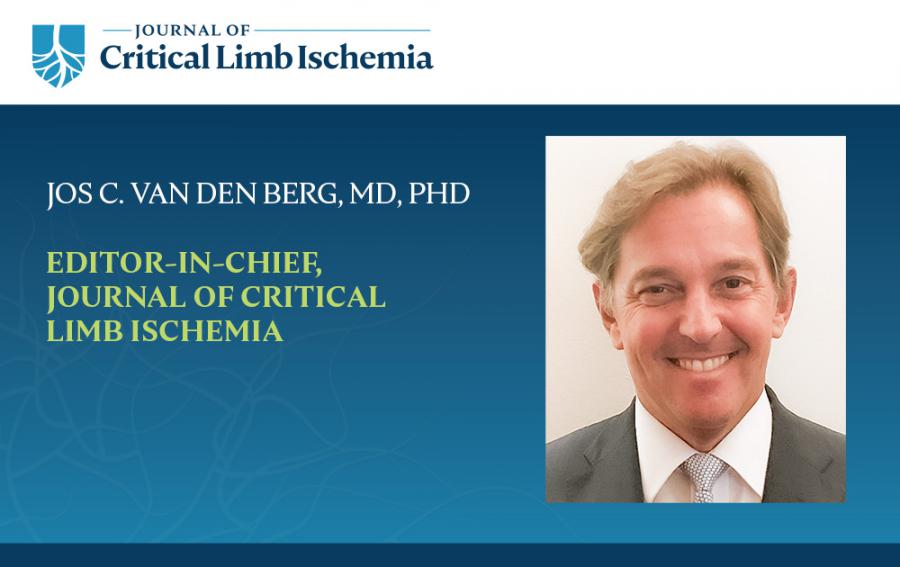 Dr. Jos van den Berg and the Journal of Critical Limb Ischemia logo