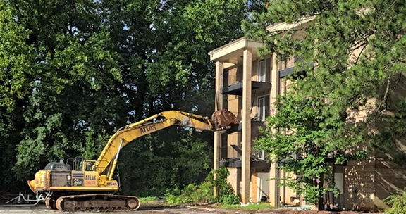 Paces Preservation Partners, a strategic partnership between The Paces Foundation and Soho Housing Partners, is pleased to announce the commencement of redevelopment at the former Seven Courts property, transforming the site into Auburn Square—a vibrant, affordable housing community featuring 192 thoughtfully designed apartment homes for Atlanta-area families Demolition of former Seven Courts site begins.