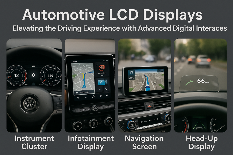 Automotive LCD Display, Automotive LCD, Automotive Display, LCD Display