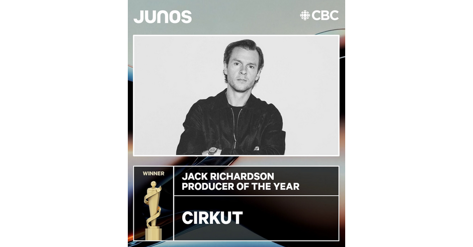 Harris Institute Alumnus Wins Producer of the Year JUNO Award